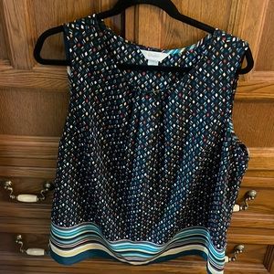 Multi colored. perfect for the office. Worn a couple of times. From CJ Banks.